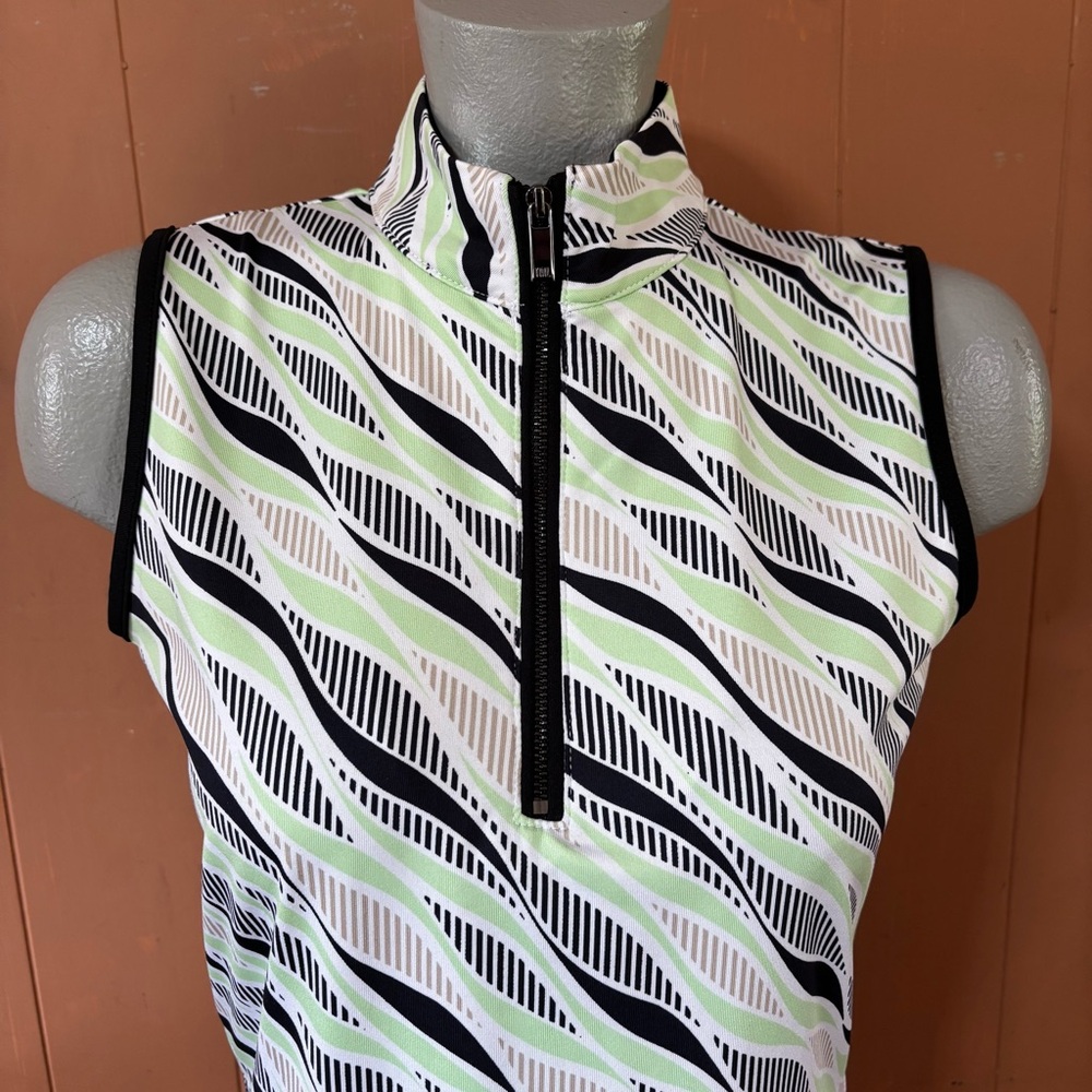 TAIL Quarter Zip Mock Neck Sleeveless Golf Top S - Picture 5 of 11
